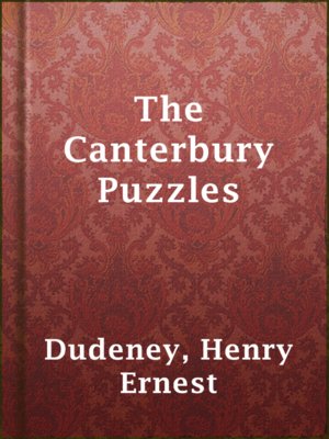 cover image of The Canterbury Puzzles